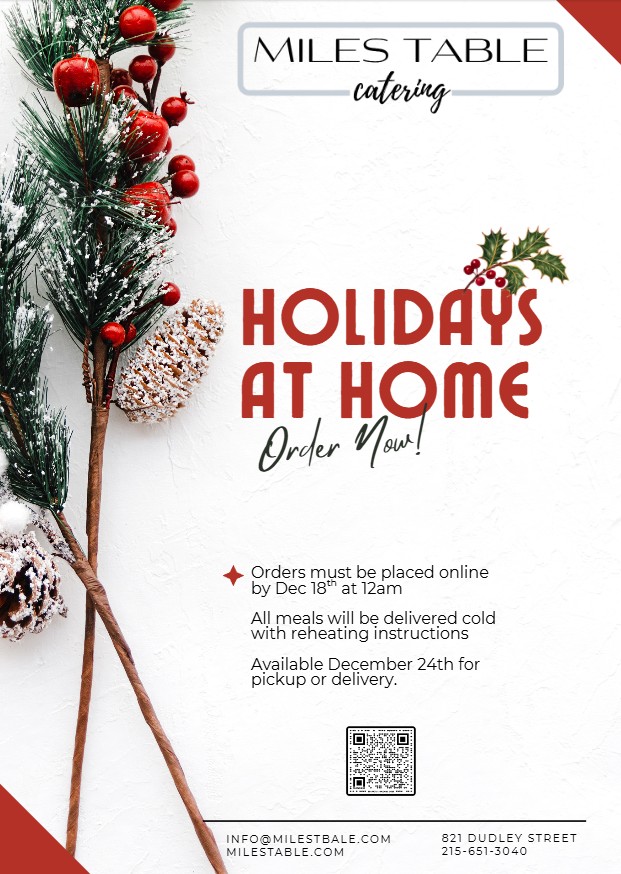 Holiday Catering Menu